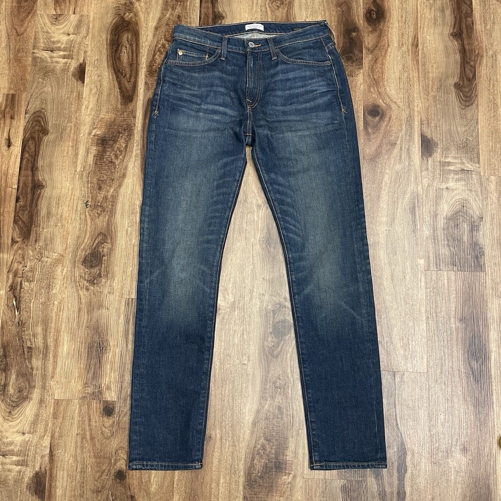 Ace Rivington Jeans Mens 31x33 Blue Athletic Taper Candiani Stretch Denim